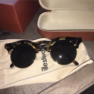 Illesteva Tortoise Shell Round Sunglasses (new)
